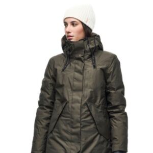 Indyeva long waterproof parka, brown, M/L, Touman premium jacket colour mocha